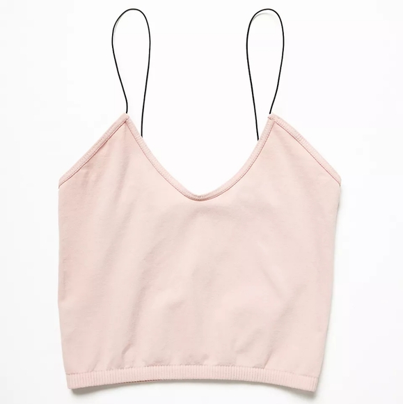 Free People Intimately Skinny Strap Seamless Brami XS/S Nude Pale Pink Chic/sexy - Picture 5 of 8
